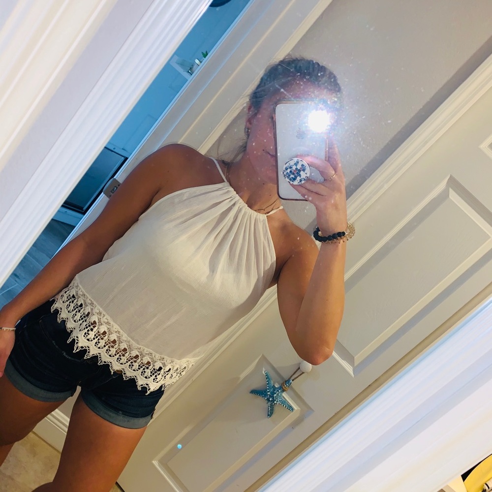 Topshop Lace Tank